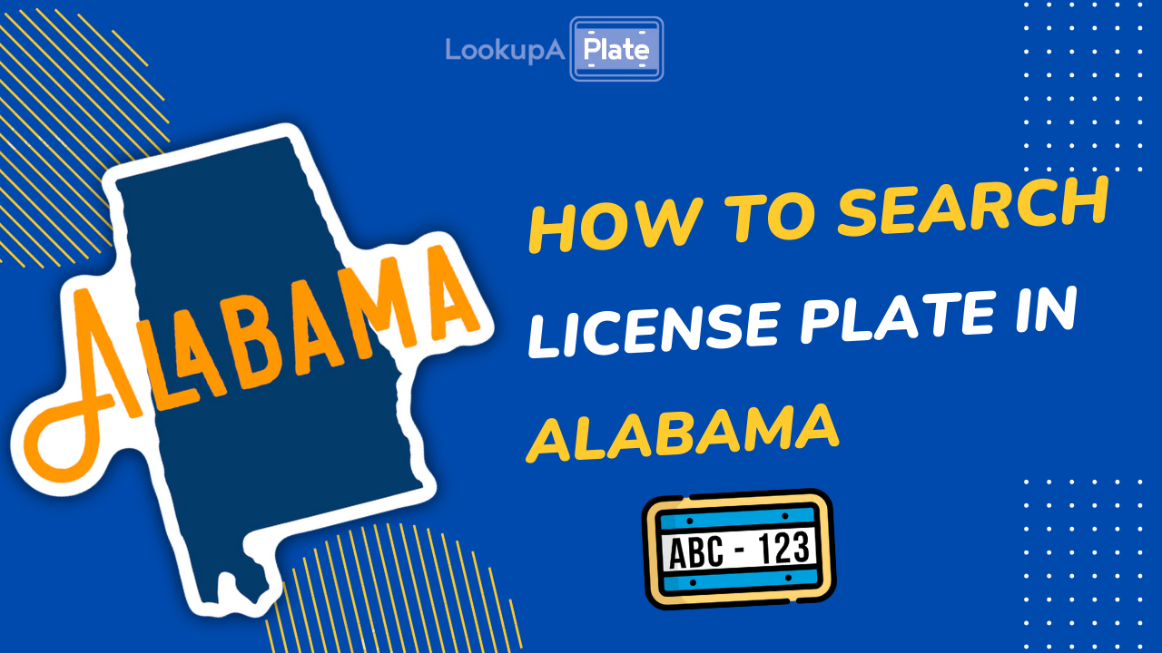 how to look up an Alabama license plate