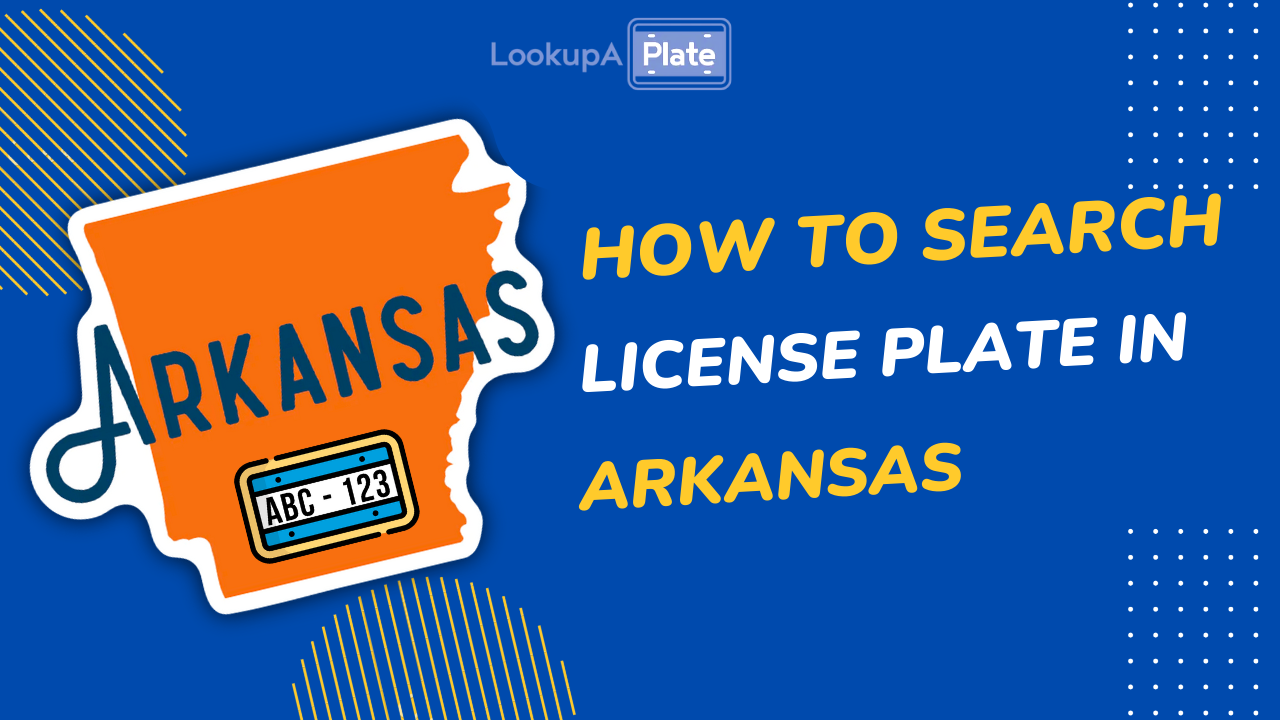 how to search an Arkansas license plate