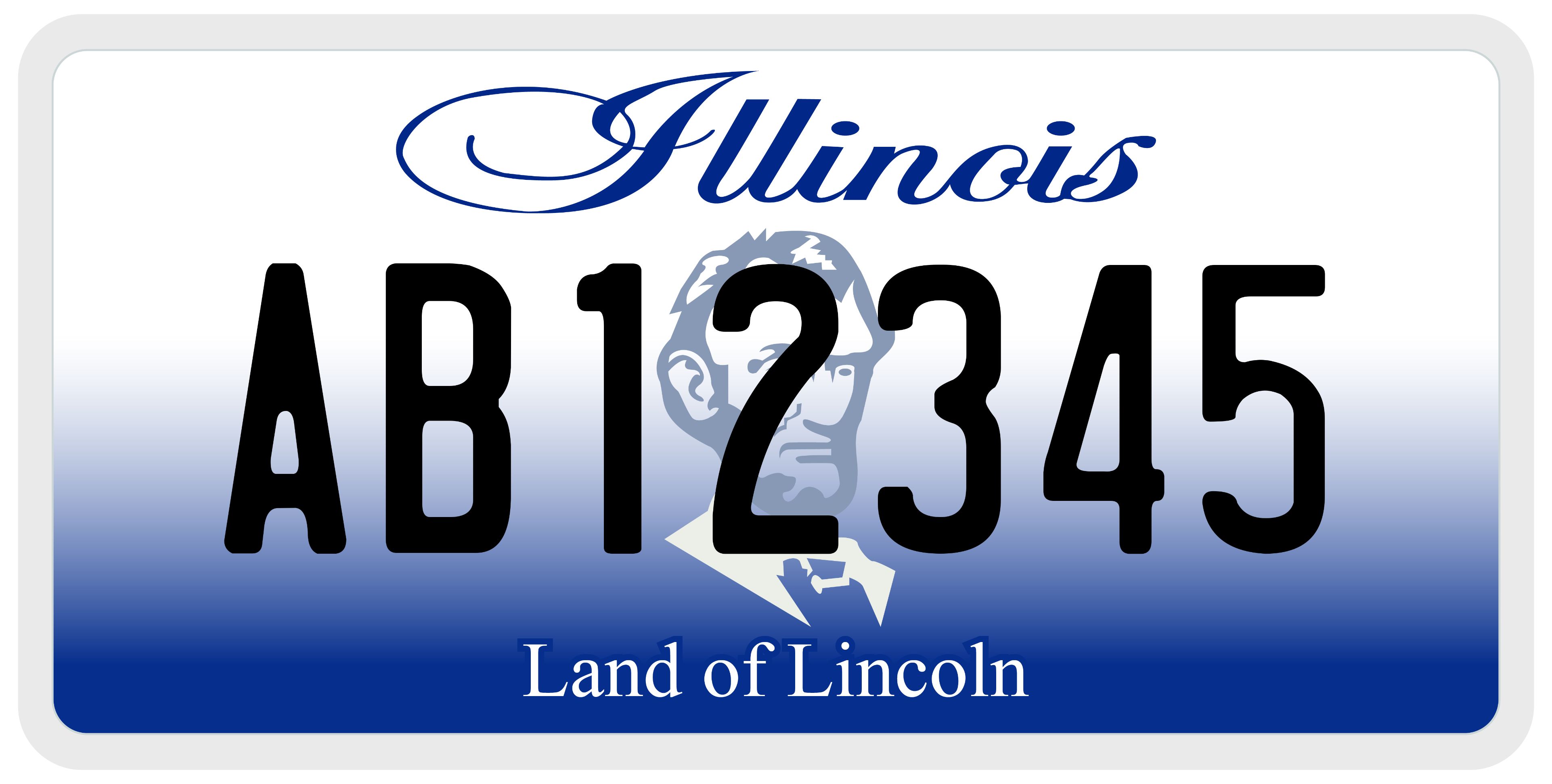 illinois license plate sample